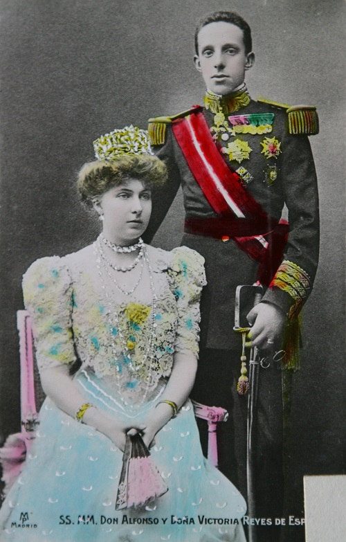 Alfons XIII i Eugenia, ok. 1908