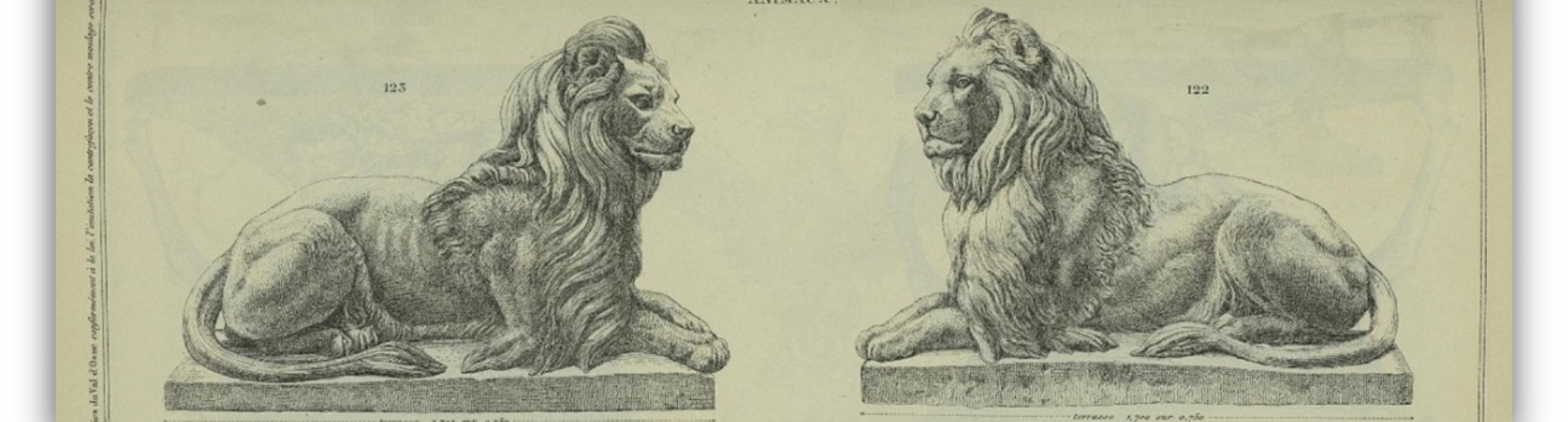 Strona z katalogu Odlewni Artystycznej Val d’Osne z 1892 r., źródło: CC 677”1892”, Bibliothèques spécialisées de la Ville de Paris”