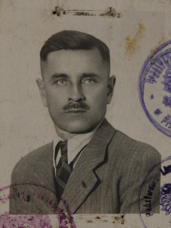 Jan Poloczek fotografia z legitymacji Związku Weteranów Powstań Śląskich wydanej w 1945 r.