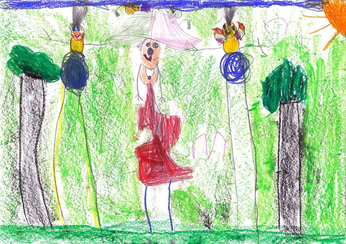 Praca wyróżniona w konkursie "Moja Przygoda w Muzeum" Alicja Plucik, Daisy z synami