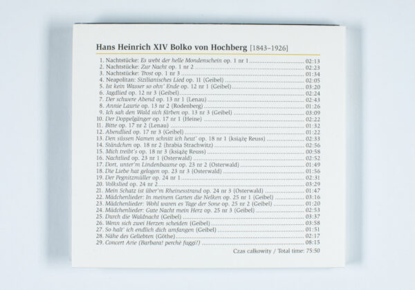 Płyta CD: Hochberg - Kwartet fortepianowy